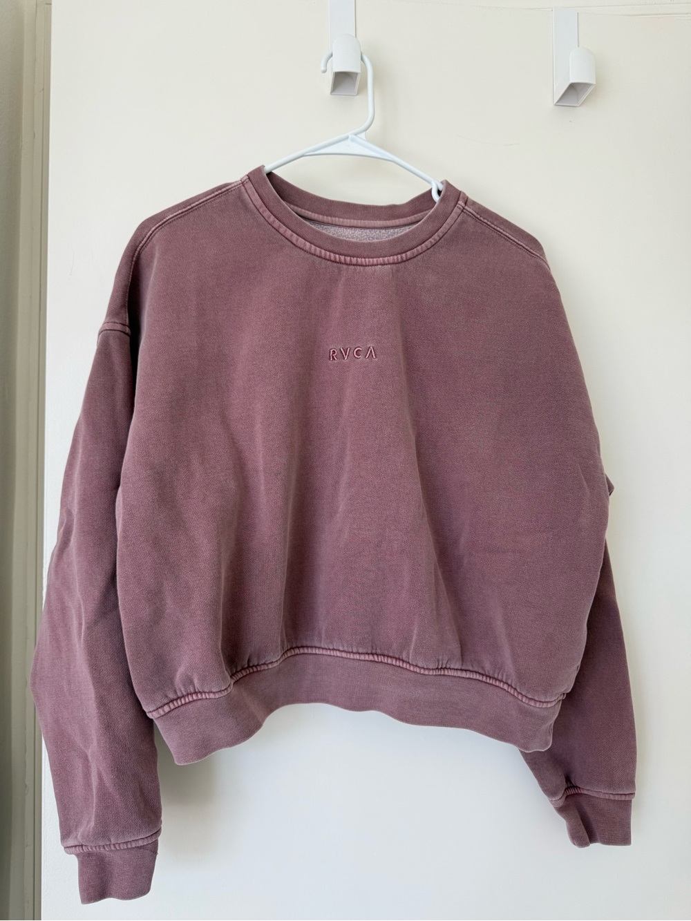 RVCA Dusty Mauve Crewneck Pullover